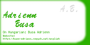 adrienn busa business card